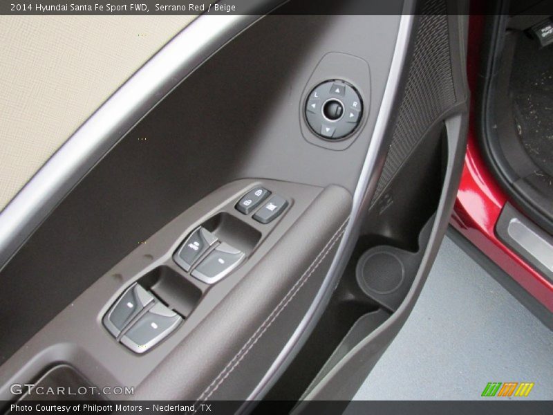 Serrano Red / Beige 2014 Hyundai Santa Fe Sport FWD