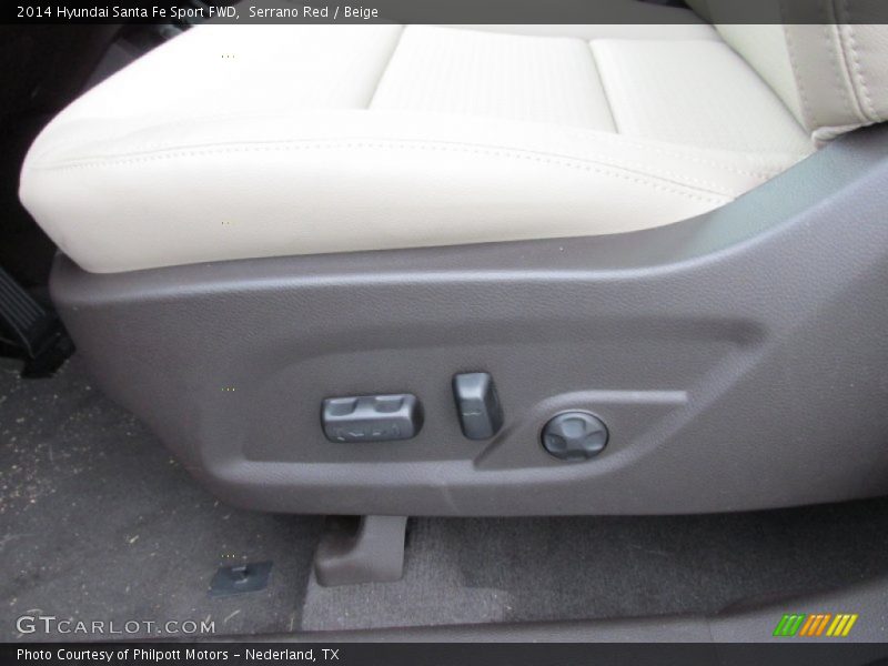 Serrano Red / Beige 2014 Hyundai Santa Fe Sport FWD