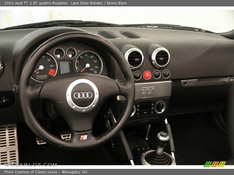 Lake Silver Metallic / Ebony Black 2001 Audi TT 1.8T quattro Roadster