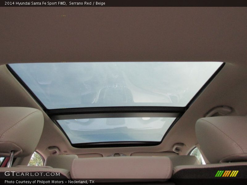 Serrano Red / Beige 2014 Hyundai Santa Fe Sport FWD