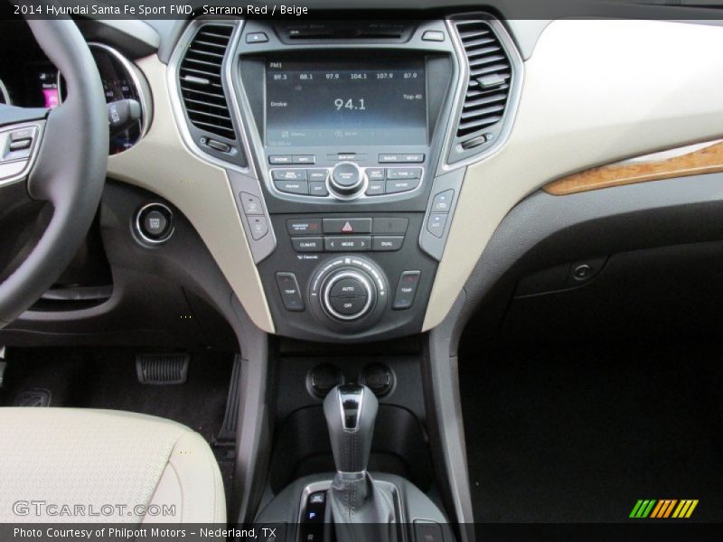Serrano Red / Beige 2014 Hyundai Santa Fe Sport FWD