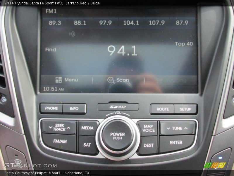 Serrano Red / Beige 2014 Hyundai Santa Fe Sport FWD