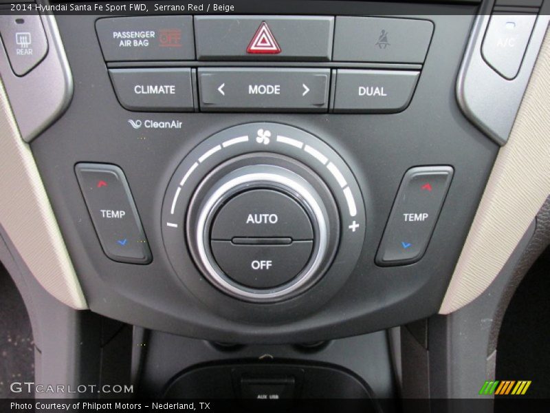 Serrano Red / Beige 2014 Hyundai Santa Fe Sport FWD