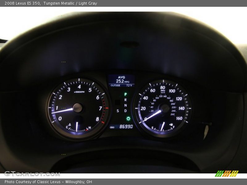 Tungsten Metallic / Light Gray 2008 Lexus ES 350