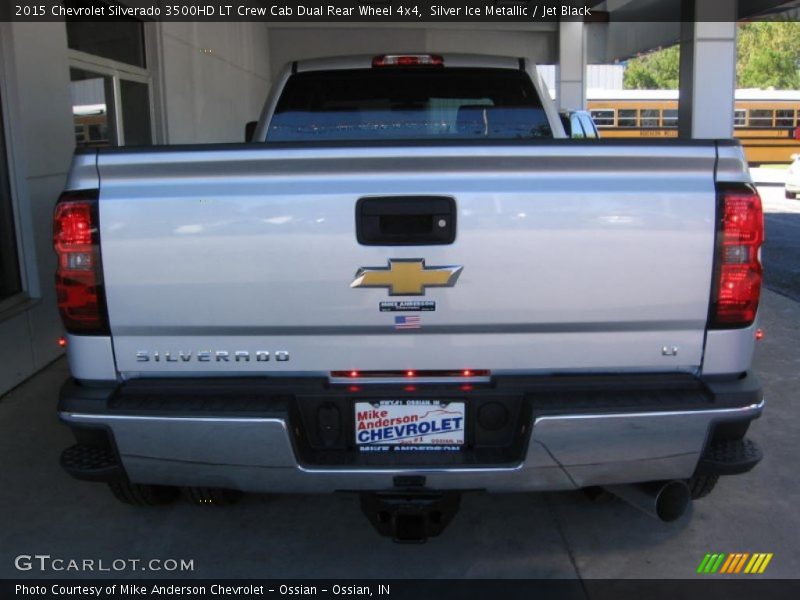 Silver Ice Metallic / Jet Black 2015 Chevrolet Silverado 3500HD LT Crew Cab Dual Rear Wheel 4x4