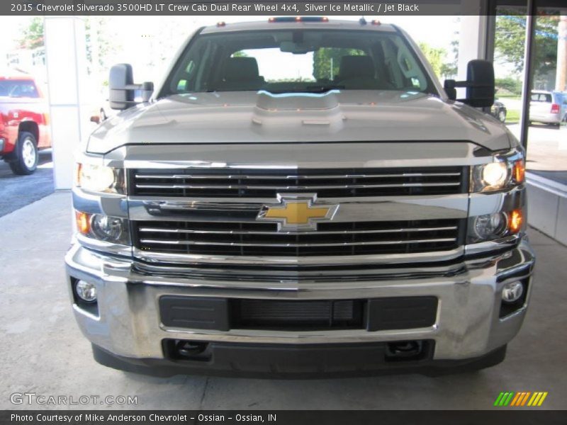 Silver Ice Metallic / Jet Black 2015 Chevrolet Silverado 3500HD LT Crew Cab Dual Rear Wheel 4x4