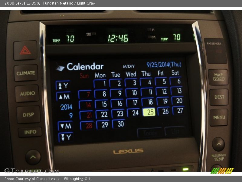 Tungsten Metallic / Light Gray 2008 Lexus ES 350