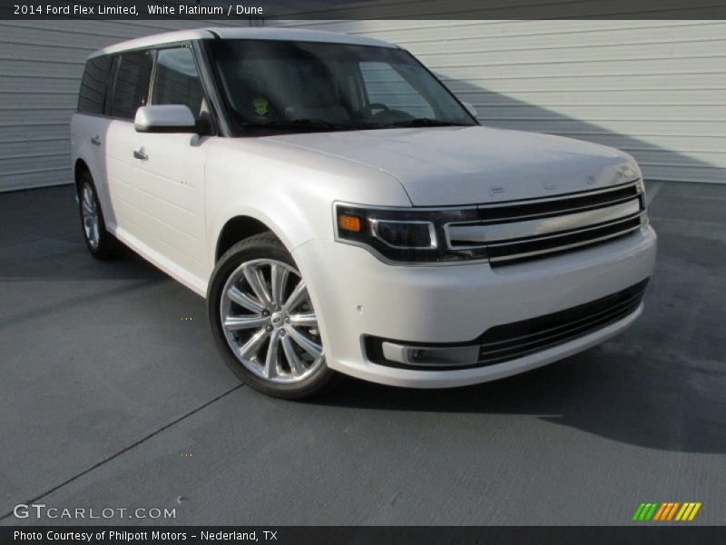White Platinum / Dune 2014 Ford Flex Limited