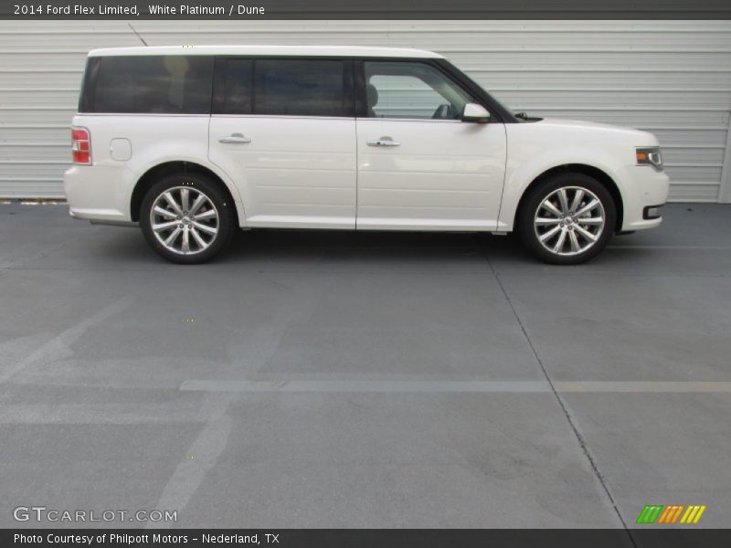 White Platinum / Dune 2014 Ford Flex Limited