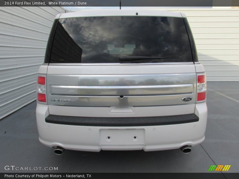 White Platinum / Dune 2014 Ford Flex Limited