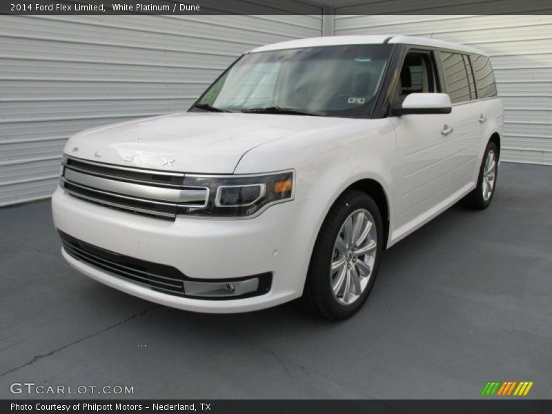 White Platinum / Dune 2014 Ford Flex Limited
