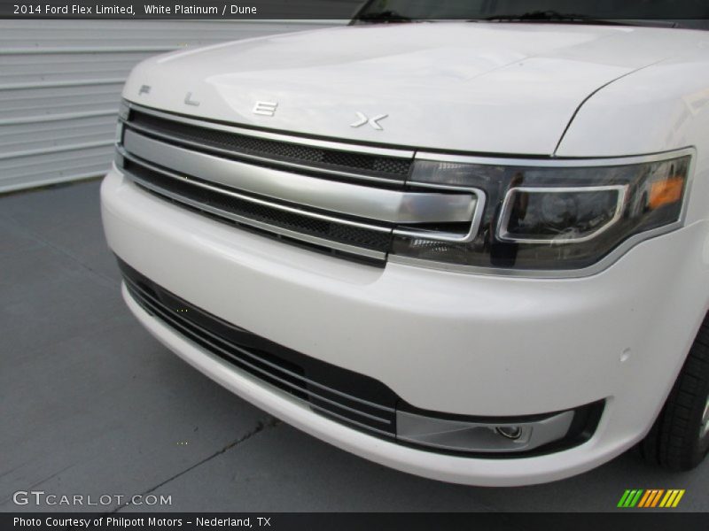White Platinum / Dune 2014 Ford Flex Limited