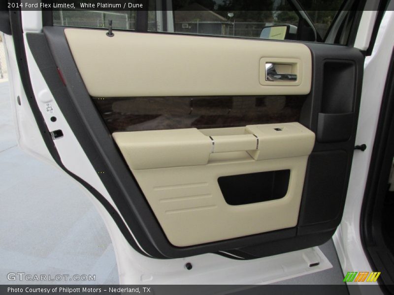 White Platinum / Dune 2014 Ford Flex Limited