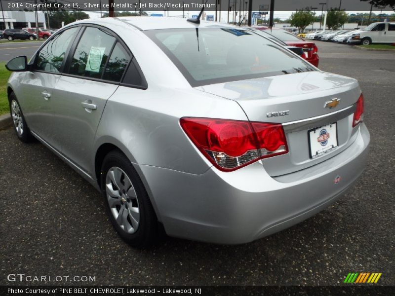 Silver Ice Metallic / Jet Black/Medium Titanium 2014 Chevrolet Cruze LS