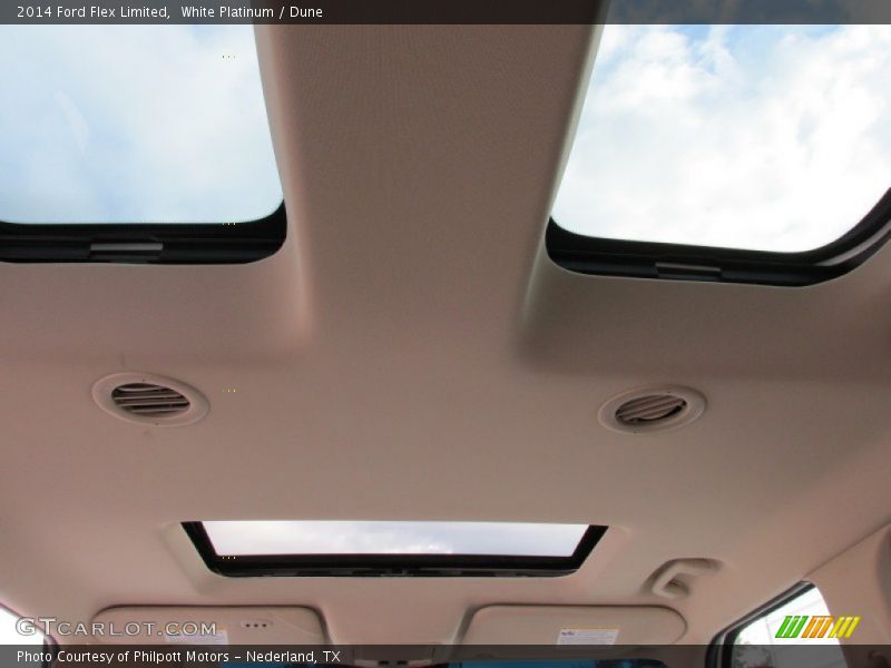 White Platinum / Dune 2014 Ford Flex Limited