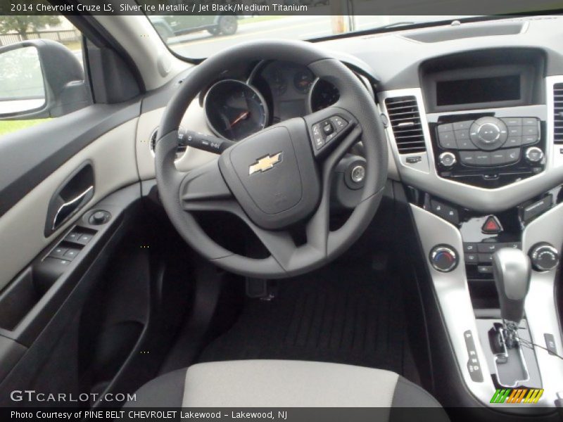 Silver Ice Metallic / Jet Black/Medium Titanium 2014 Chevrolet Cruze LS