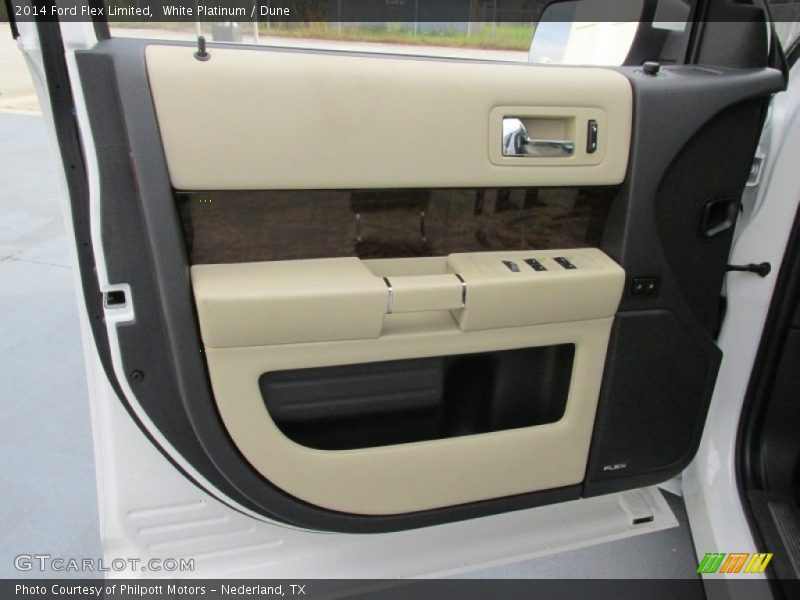 White Platinum / Dune 2014 Ford Flex Limited