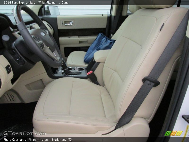 White Platinum / Dune 2014 Ford Flex Limited