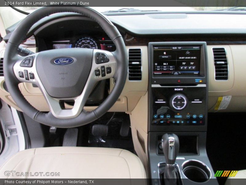 White Platinum / Dune 2014 Ford Flex Limited