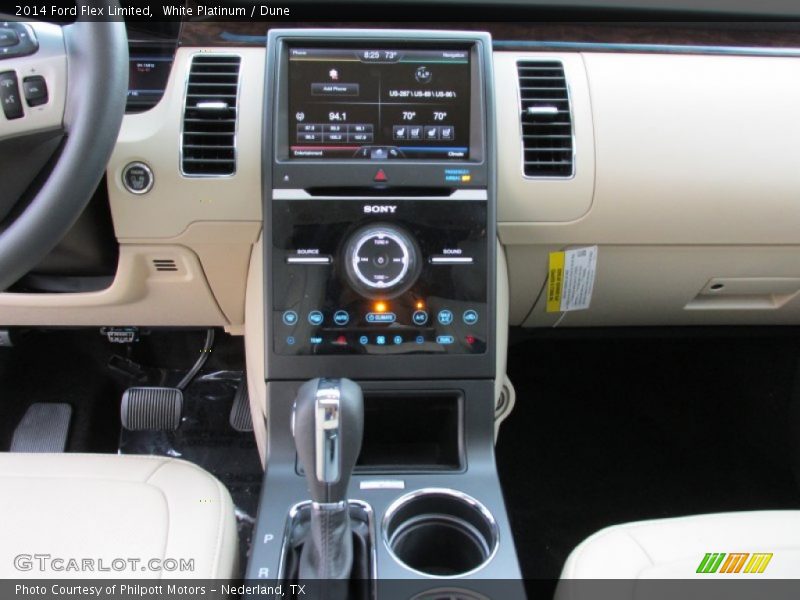 White Platinum / Dune 2014 Ford Flex Limited