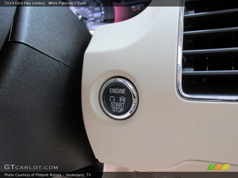 White Platinum / Dune 2014 Ford Flex Limited
