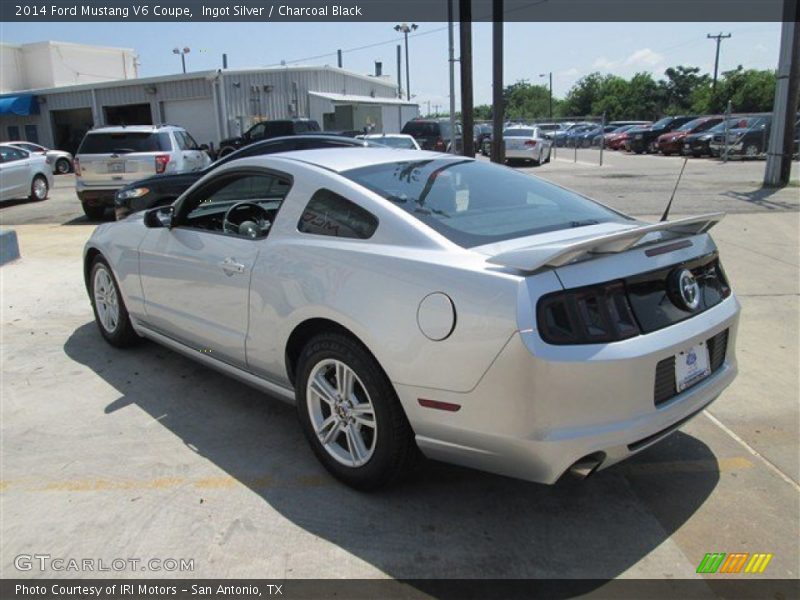 Ingot Silver / Charcoal Black 2014 Ford Mustang V6 Coupe