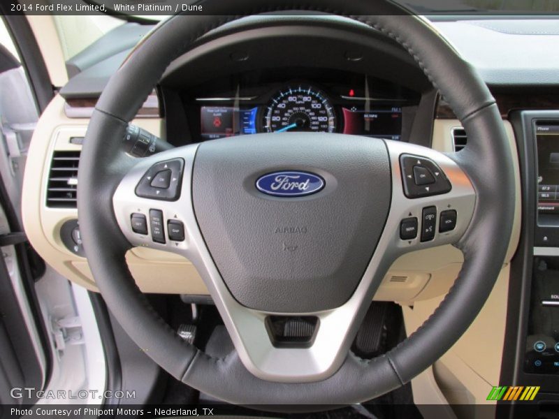 White Platinum / Dune 2014 Ford Flex Limited