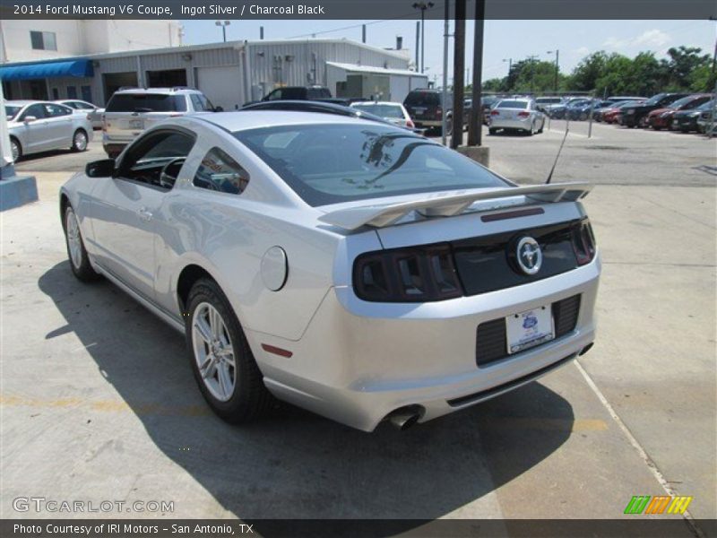 Ingot Silver / Charcoal Black 2014 Ford Mustang V6 Coupe