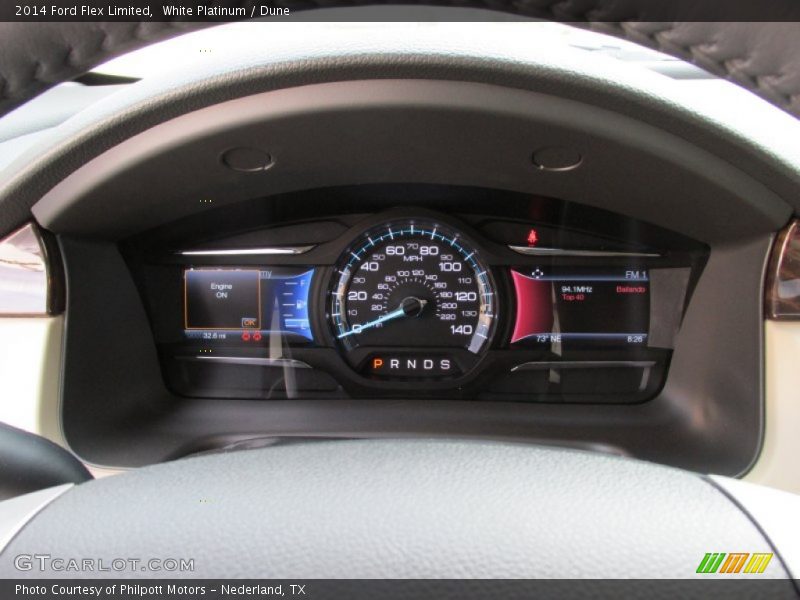 White Platinum / Dune 2014 Ford Flex Limited