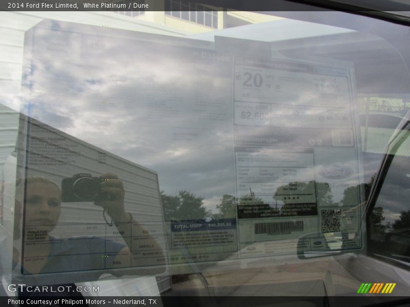 White Platinum / Dune 2014 Ford Flex Limited