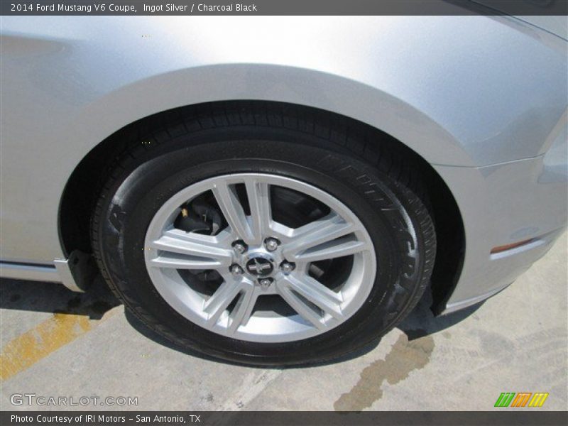 Ingot Silver / Charcoal Black 2014 Ford Mustang V6 Coupe