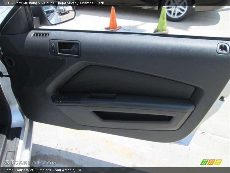 Ingot Silver / Charcoal Black 2014 Ford Mustang V6 Coupe