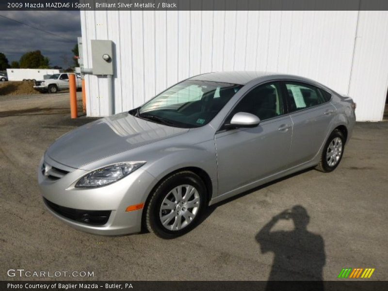 Brilliant Silver Metallic / Black 2009 Mazda MAZDA6 i Sport