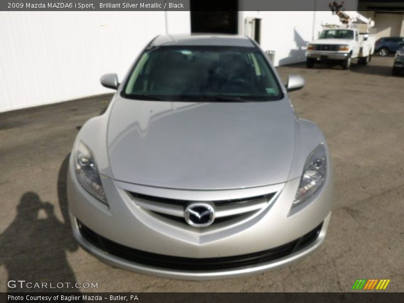 Brilliant Silver Metallic / Black 2009 Mazda MAZDA6 i Sport