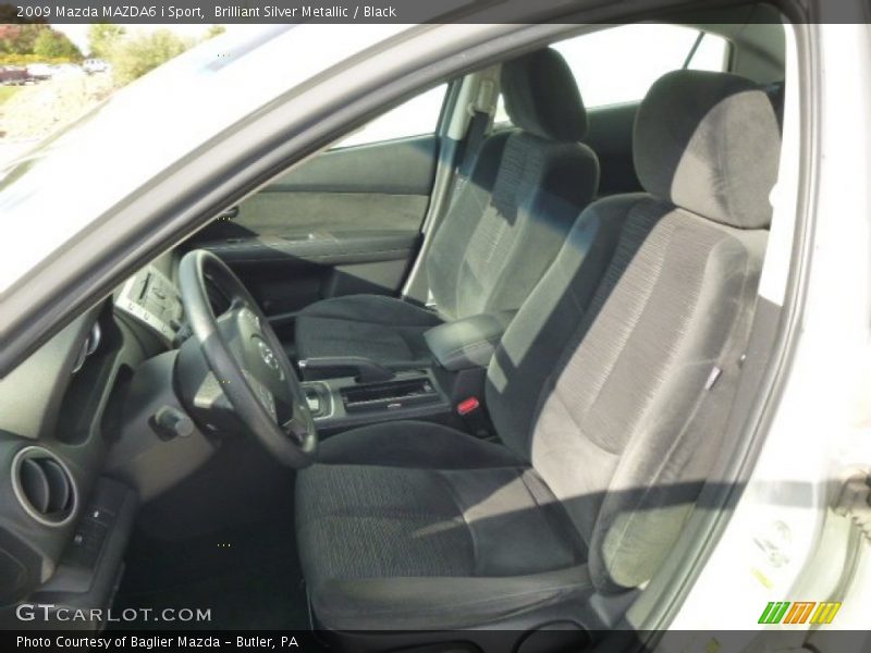 Brilliant Silver Metallic / Black 2009 Mazda MAZDA6 i Sport