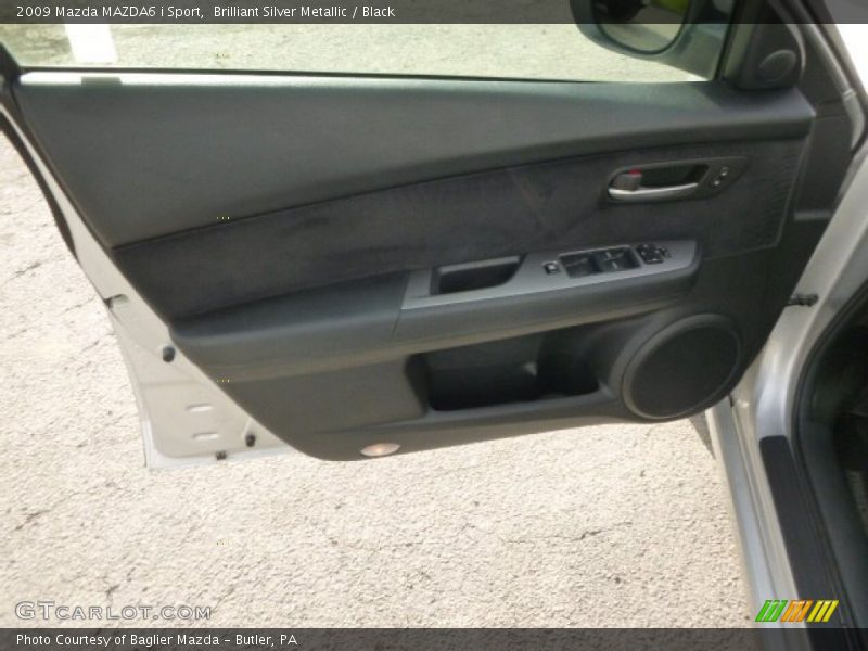 Brilliant Silver Metallic / Black 2009 Mazda MAZDA6 i Sport