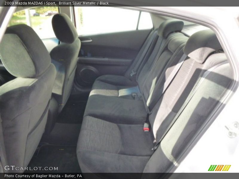 Brilliant Silver Metallic / Black 2009 Mazda MAZDA6 i Sport