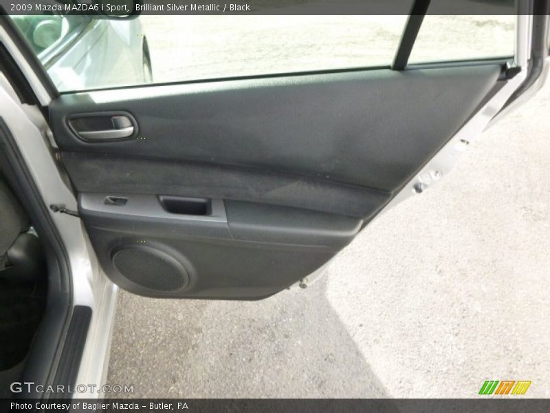 Brilliant Silver Metallic / Black 2009 Mazda MAZDA6 i Sport