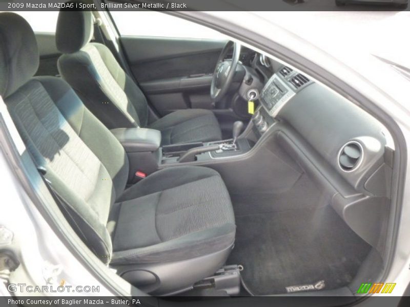 Brilliant Silver Metallic / Black 2009 Mazda MAZDA6 i Sport