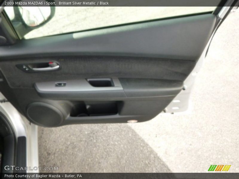 Brilliant Silver Metallic / Black 2009 Mazda MAZDA6 i Sport