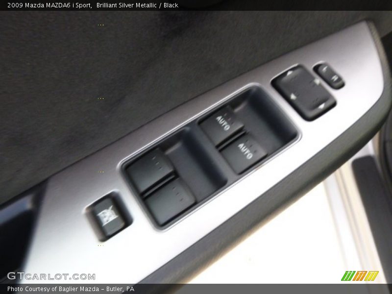 Brilliant Silver Metallic / Black 2009 Mazda MAZDA6 i Sport