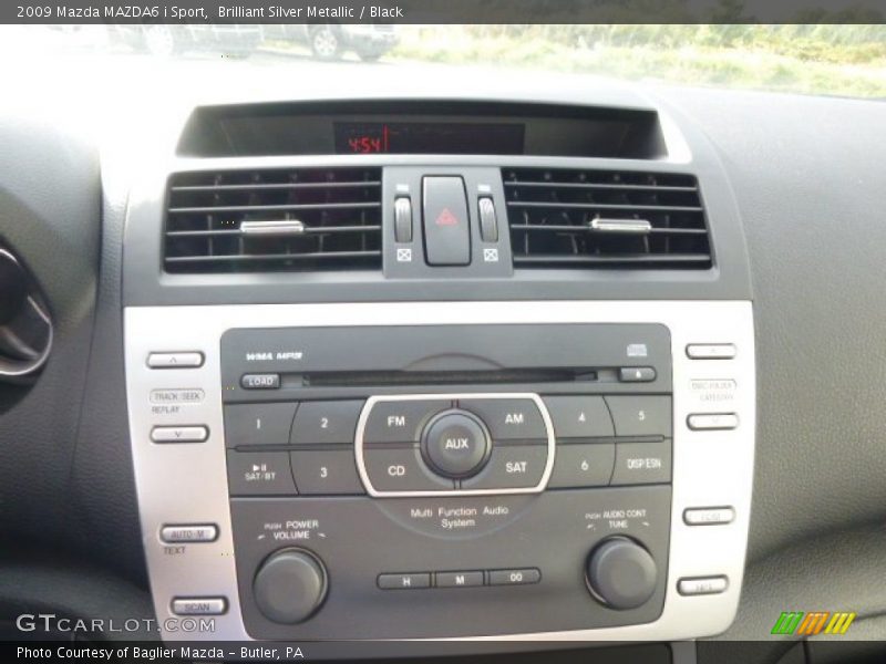 Brilliant Silver Metallic / Black 2009 Mazda MAZDA6 i Sport