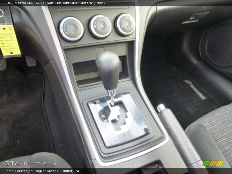 Brilliant Silver Metallic / Black 2009 Mazda MAZDA6 i Sport