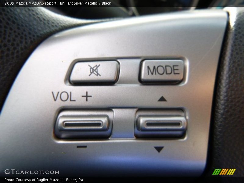 Brilliant Silver Metallic / Black 2009 Mazda MAZDA6 i Sport