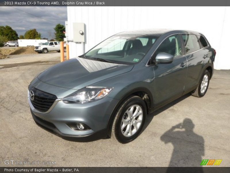 Dolphin Gray Mica / Black 2013 Mazda CX-9 Touring AWD