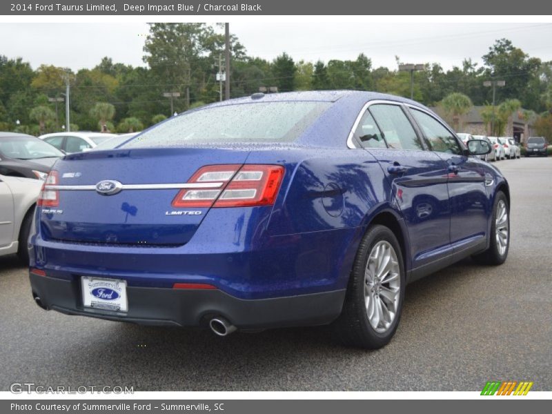 Deep Impact Blue / Charcoal Black 2014 Ford Taurus Limited