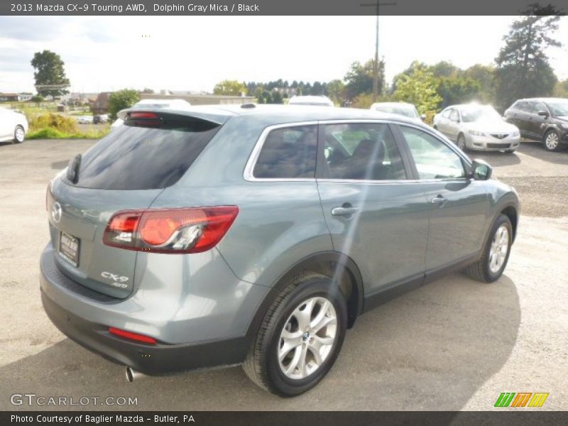 Dolphin Gray Mica / Black 2013 Mazda CX-9 Touring AWD