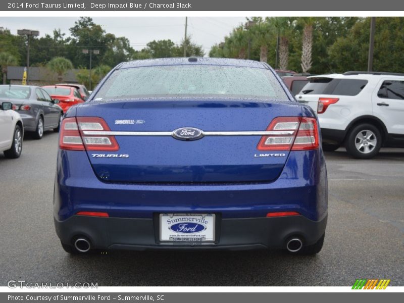 Deep Impact Blue / Charcoal Black 2014 Ford Taurus Limited