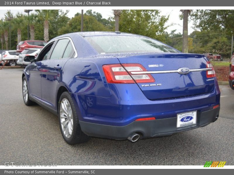 Deep Impact Blue / Charcoal Black 2014 Ford Taurus Limited