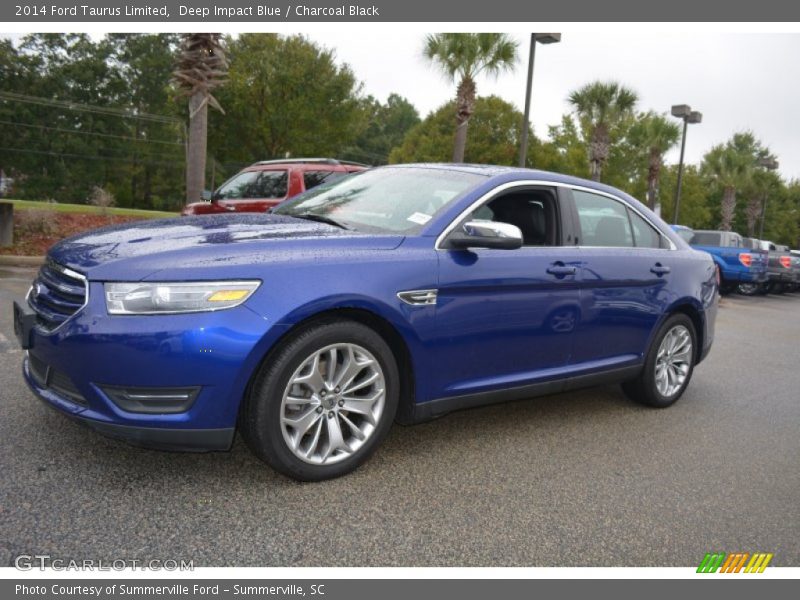 Deep Impact Blue / Charcoal Black 2014 Ford Taurus Limited